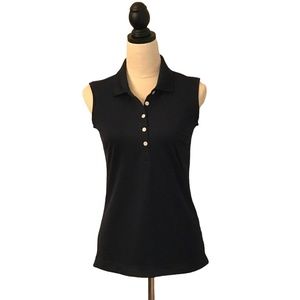 Nike Golf Women's Dri-Fit sleeveless golf shirt. Size Small.  Navy Blue.
